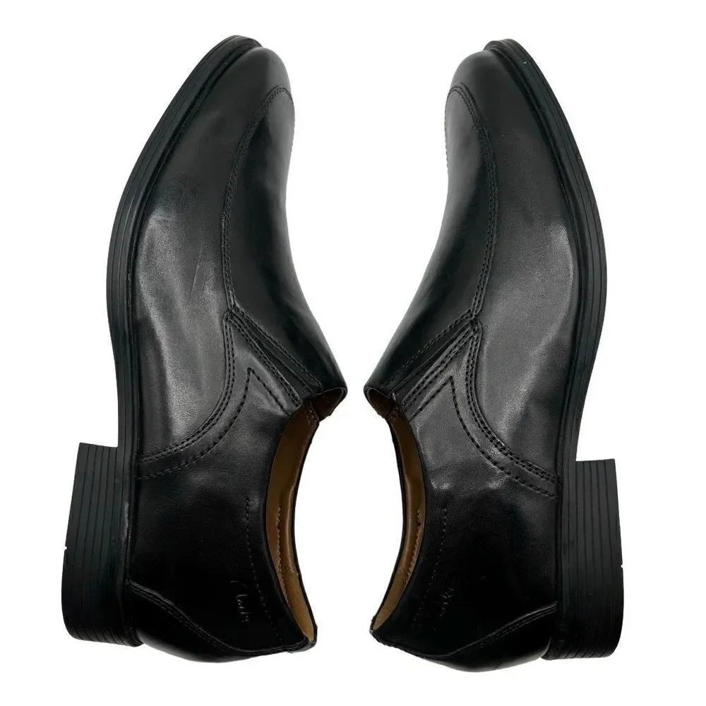 Clarks Whiddon Step Black Leather‎ Loafer Men's 11 NWOT